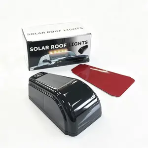 2026 Upgrade Solar Cab Lights for Trucks - No Drill Roof LED Marker Lights with Vibration Sensor | Solar Powered Waterproof Clearance Lights for Semi Truck, Pickup