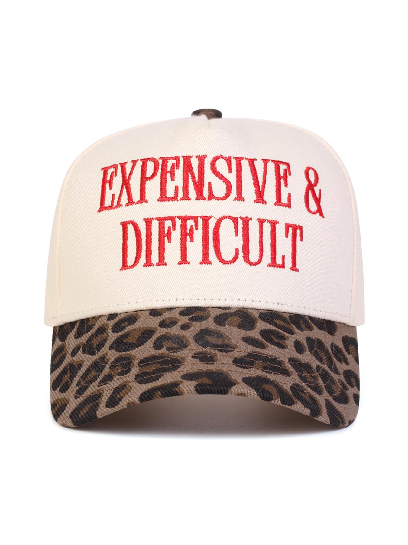 EXPENSIVE DIFFICULT Baseball Cap, Casual Trendy Baseball Cap for Women & Men, Fashionable Hat for Daily Wear Lavender Adjustable Cowboy Hat