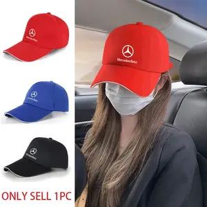 Adjustable Baseball Hat for Men and Women, Lightweight Breathable Sunshade Cap, Outdoor Fashion Accessory for Mercedes-Benz Cars