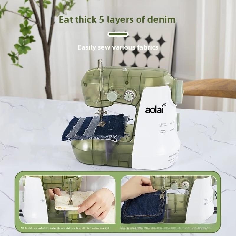 Household Electric Sewing Machine Small Mini Handheld Manual Multi Functional Fully Automatic Thick Fabric Sewing Machine