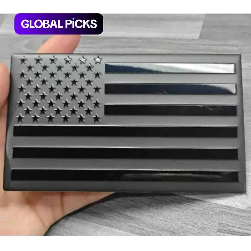 3D USA Military Flag Car Sticker, Multipurpose Car & Truck Bumper Decal, Truck Decals, Universal-Fit Vinyl Vehicle Exterior Decoration for Cars and Trucks #GLOBAL PICKS