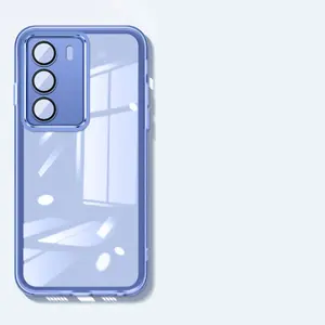 For Infinix Hot 50 Pro+ 4G phone cases, lens film phone cases, durable soft rubber protective cases, fashionable phone accessories, smooth color semi transparent phone cases, frosted anti slip sides, multiple colors to choose from