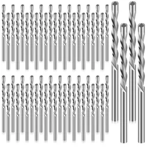This Is What A Man's Tool Looks Like 50Pcs Drywall Bit, 1/8 Inch Spiral Saw Tip Cutting Bits, M2 High Speed Steel Drywall Cutting Bits, Precision Drywall Guide Point Cutting Bits for Drywall Work Outlets Woodworking (Silver)