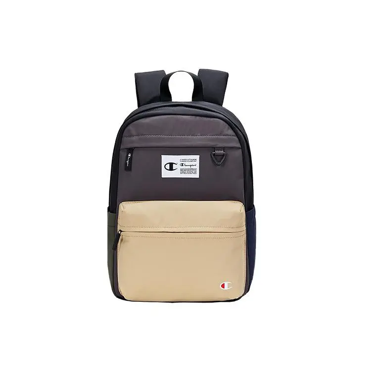 Champion Classic Logo Backpack – Large-Capacity Casual Unisex Bag for Men and Women, Black