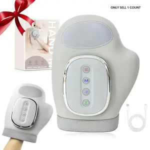 Portable Hand Massager with Heat and Compression, USB Electric Hand Massager, 3 Massage Modes 3 Heating Levels 5 Intensities, Wrist & Finger Massager, Ideal Gift for Women Men