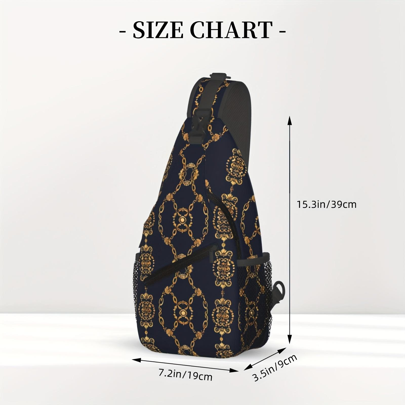 Crossbody Chest  Hiking  Gold Chains Shoulder  Folding Large Capacity Fashion Durable Can Be Used For Shopping, Work, Leisure Travel Beach  Fishing  Travel Accessories Must Have  For School Back Christmas Gifts bag backpack