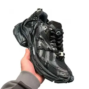 Men's and women's couple's casual sports shoes, mesh breathable thick-soled running shoes