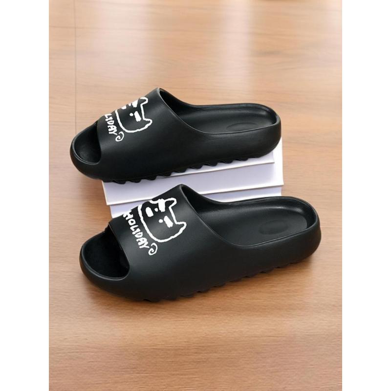 (New)Women's Cute Cartoon Dog Pattern Slides, Casual Soft Comfortable Home Slippers, Non-slip Slippers for Indoor & Outdoor Wear, Girl(Gift)11