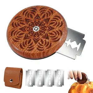 2-Piece Bread Cutting Tool Set with Case, French Bread Knife with Blade, Dough Cutter for DIY Baking, Cooking Tools for Pattern Making