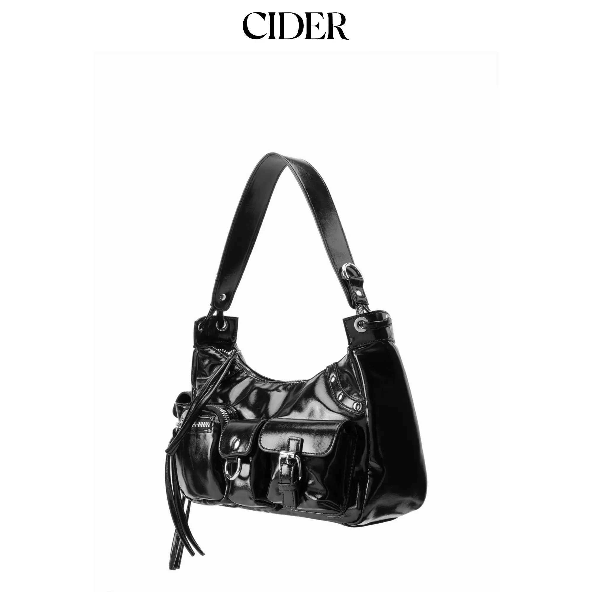 Cider STUDDED POCKET SHOULDER BAG & CROSSBODY BAG