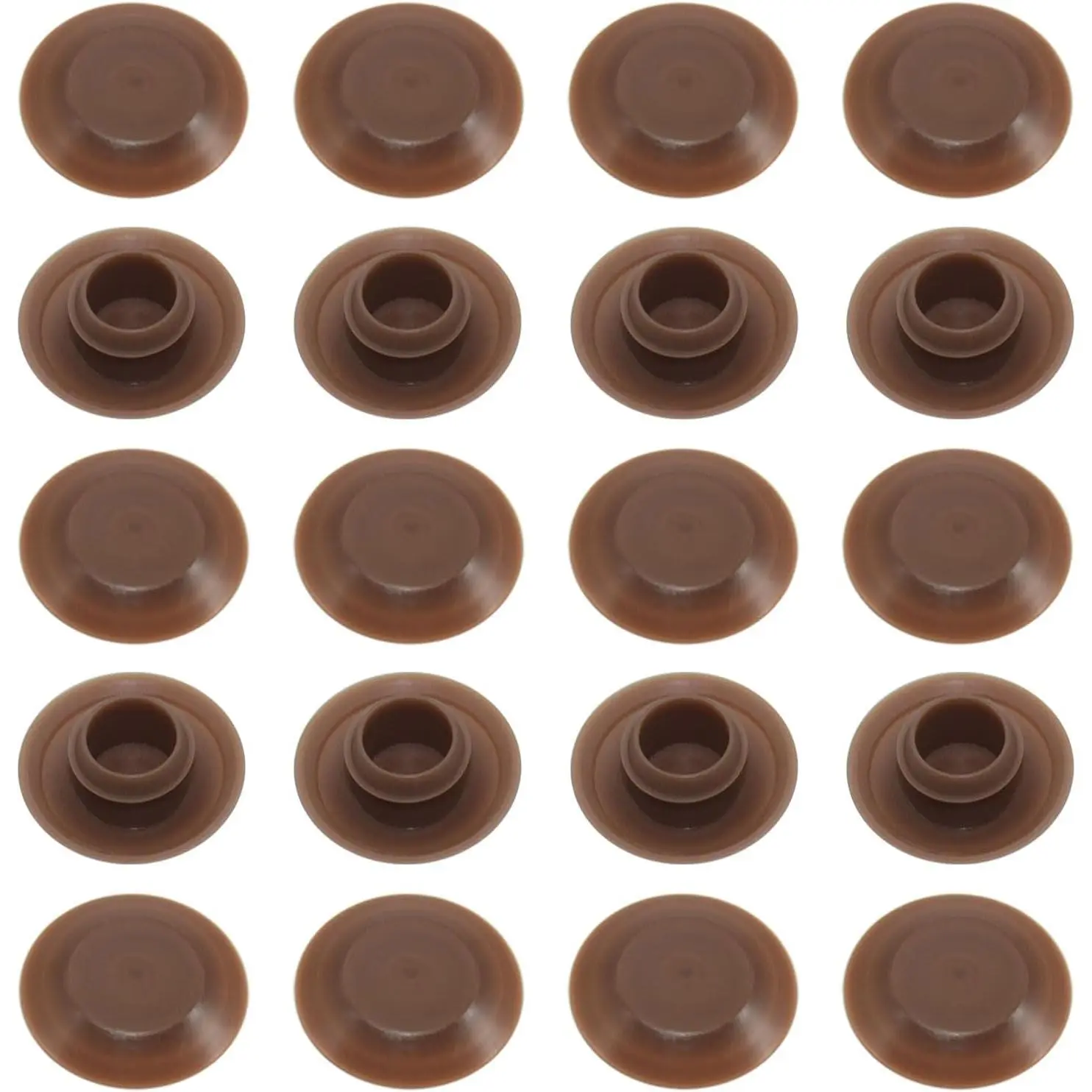 20Pcs Dustproof Plastic Threshold Screw Covers - Standard Fit Top 3/4" Door Threshold Plugs, Door Sill Cap Hardware Accessories