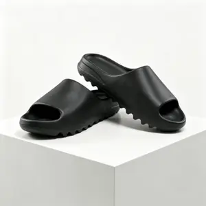 Cloud Cushion Comfort Thick Sole Casual Slides, One-Piece Molded Waterproof EVA Non Slip Sandals, Year-Round Indoor & Outdoor Daily Footwear Available in Six Earthy Warm Colorways