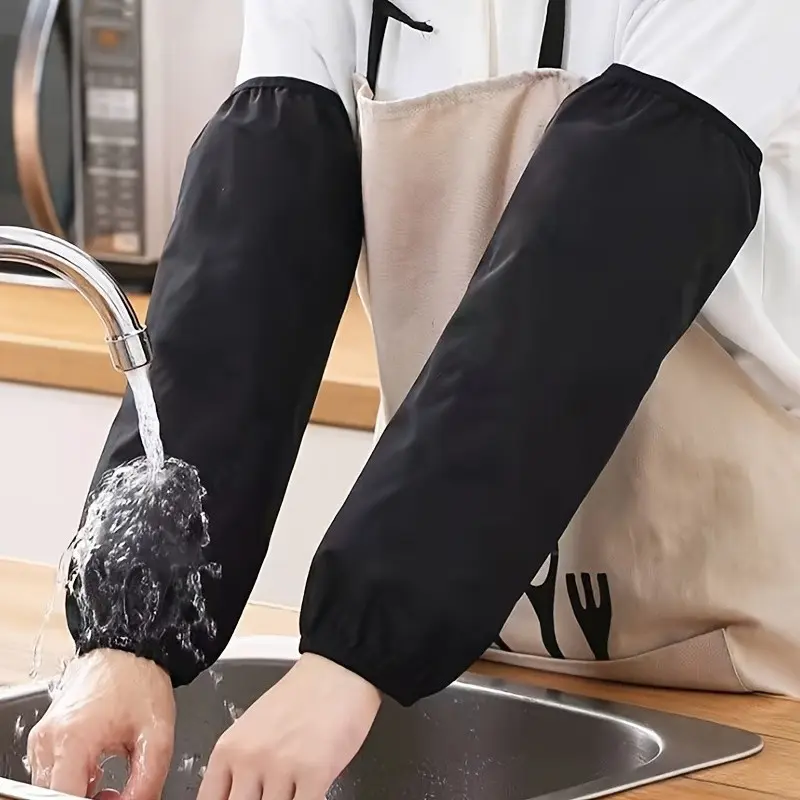 1 Pair Extended Waterproof Arm Sleeves, Oil Stain Protection Arm Guards, Ideal for Work and Daily Use, Anti-Contamination Safety Gear