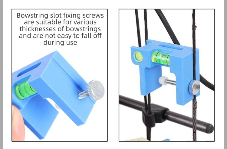 Compound Bow Tuning Level - Mini Bubble Level for Arrow Rest Calibration, Ensures Perfect Bow Alignment, Must-Have Gear for Archery Shops & Home Tuning