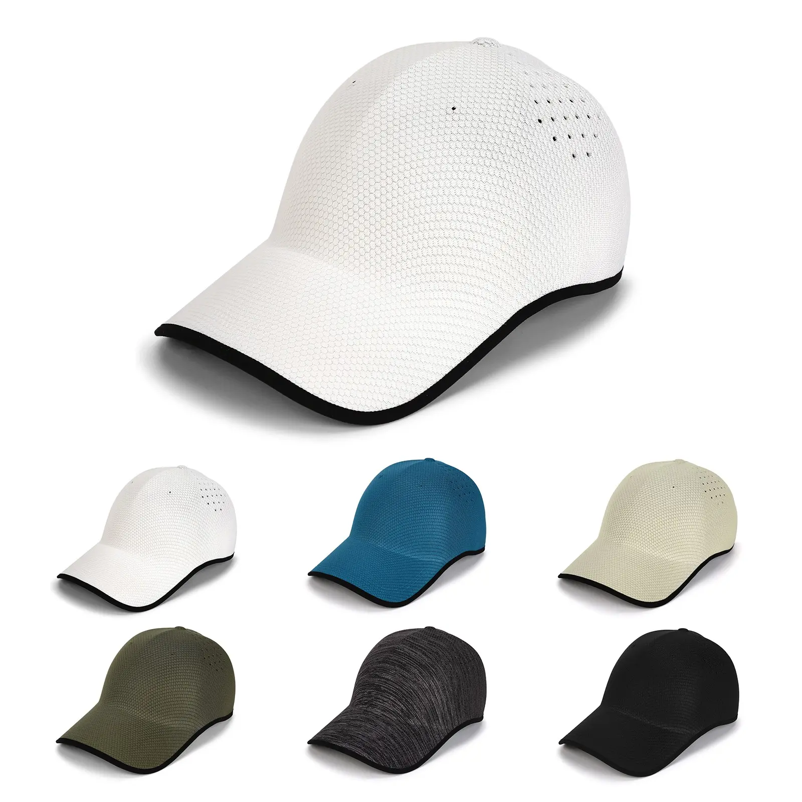 1 Pack Unisex Adjustable Quick-Dry Dad Sun Hat, Seamless Golf Cap with Reinforced Stitching, Washable Light Stretch Outdoor Hat, Ultra-Light Packable Hiking Cap for Hiking, Workout, Trucker & Everyday Outdoor Use, Quick Drying Hat Summer Running Caps