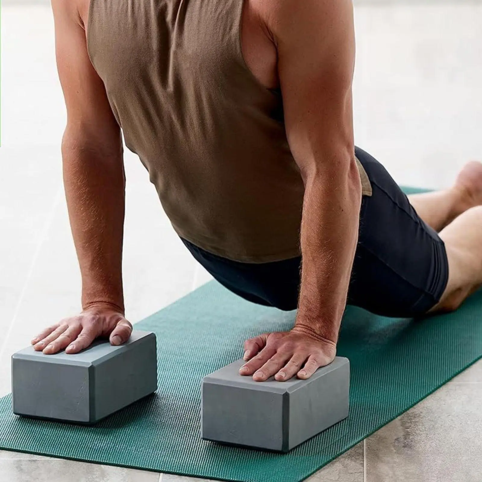 Yoga Block Set, 2pcs Non-slip Yoga Block, Supportive Foam Yoga Block for Pilates Meditation, Yoga Accessories for Home Gym, yogachallenge