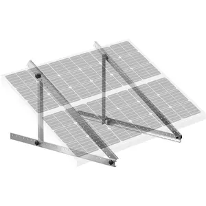VEVOR 2 Sets Solar Panel Mounting Brackets - 45 - Inch, 0 to 90 Adjustable Tilt Mounts Support 100 - 400W Solar Panels, Lightweight Aluminum Brackets with Folding Tilt Legs for RV, Boat, Off - Grid