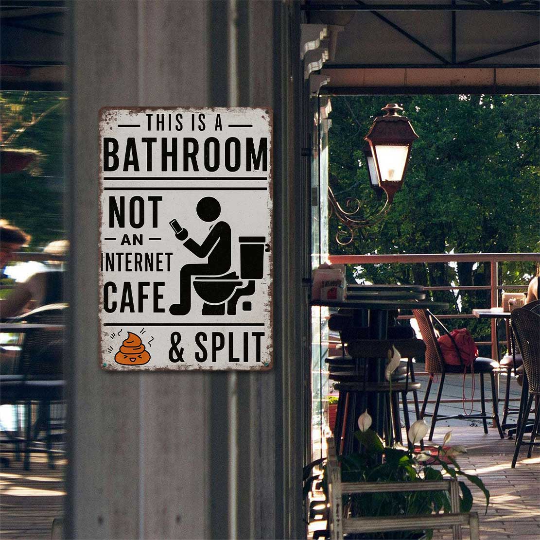 Funny Bathroom Wall Decor Metal Sign Vintage This Is A Bathroom Not An Internet Cafe Tin Wall Art For Washroom Toilet Farmhouse Home Office 8 X 12 Inch Funny Bathroom Wall Decor Metal Sign Vintage This Is A Bathroom Not An Internet Cafe Tin Wall Art For Washroom Toilet Farmhouse Home Office 8 X 12 Inch