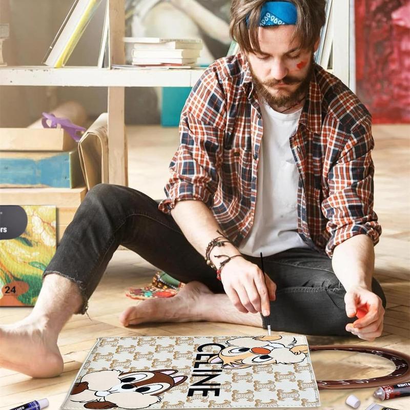 Acrylic Leather Paint with Brush, 12/24/36 Colors 12ML Leather Paint for Bag & Wallet Decor, Crafts DIY & Customizing Leather Projects, DIY Painting Supplies