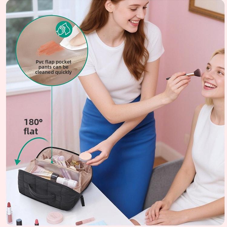 Travel Makeup Bag for Women Waterproof Portable Cosmetic Case Large Capacity Toiletry Organizer Multiple Colors Gift