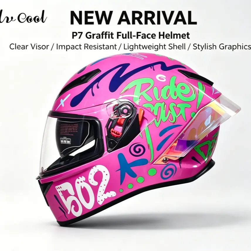 New Dual Certified 3C Helmet, Motorcycle Dot Full Face Helmet, National Standard a Class, All-Season Universal, Safety Gear