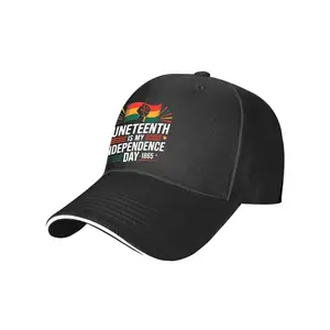 Juneteenth Is My Independence Day Juneteenth 1865 Freedom Novelty Aesthetic Graphic Baseball Cap Hats Casual Baseball Cap Funny Hats