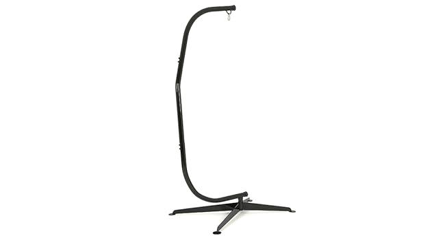 HECASA Hammock Chair Stand Heavy Duty Steel C Chair Stand for Outdoor Indoor Porch Swing Hanging 360° Rotation 330LBS Capacity Black(Stand Only) Patio