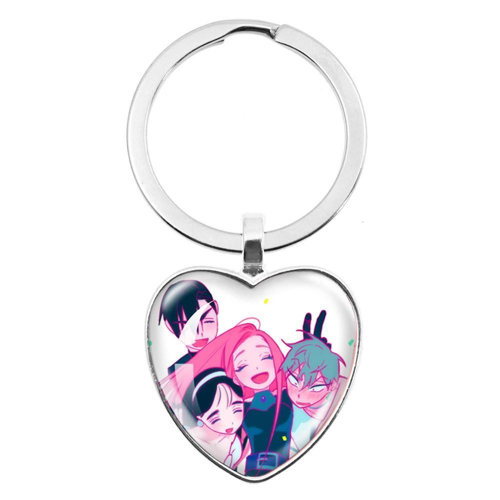 ALIEN STAGE Mizi Sua Till Ivan Hyuna Luka Glass Pendant Keychain Jewelry Accessories Souvenir Key Ring Fans Gift Necklace