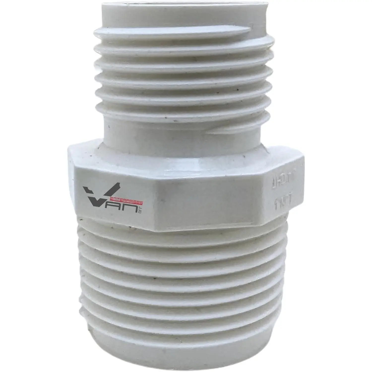 PVC Garden Hose Adapter (1" NPT x 3/4" GHT) - Threaded Fit for Rain Barrels, Water Applications, 1 Inches & 3/4 Inches Compatibility