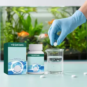 Aquarium Water Purification Tablets, Clear Fish Tank Water Cleaning, Convenient Daily Use, Home Aquarium Maintenance, Easy-To-Use Water Filters