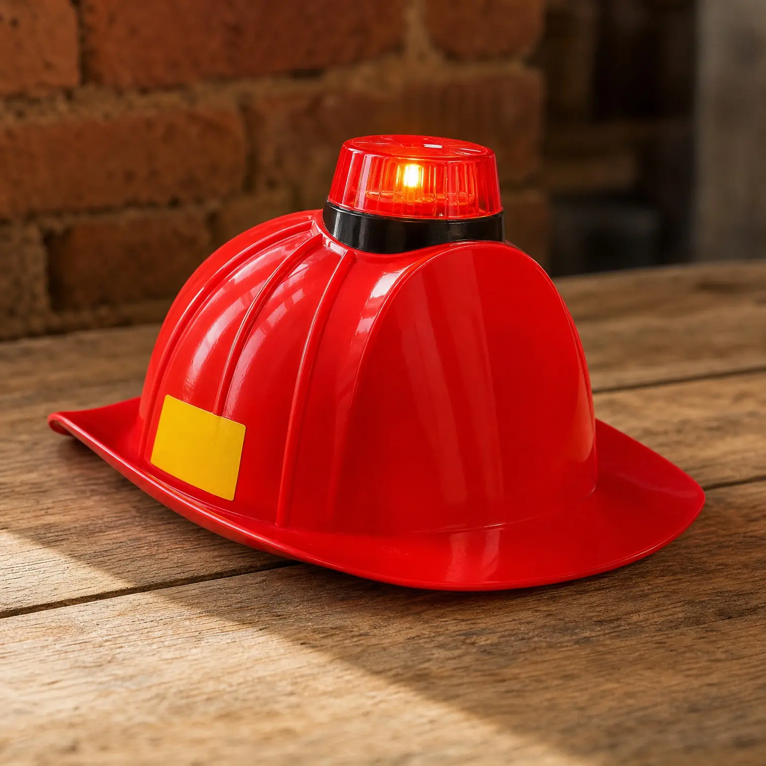 Fireman Helmet with Siren Light & Sound, Firefighter Helmet, Fireman Hat, One Size(Gift)