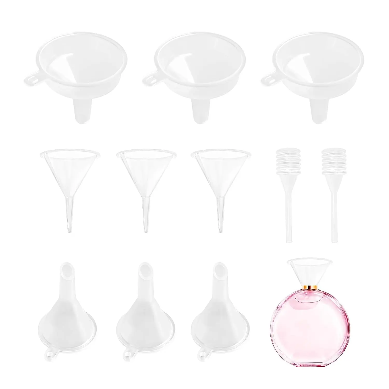 9 count Small Funnel with 2 count Droppers Set  Mini Funnels for Kitchen Bottles  Souvenirs Essential Oils Filling Bottle Openings Convenient  and Water Transfer for Daily Use