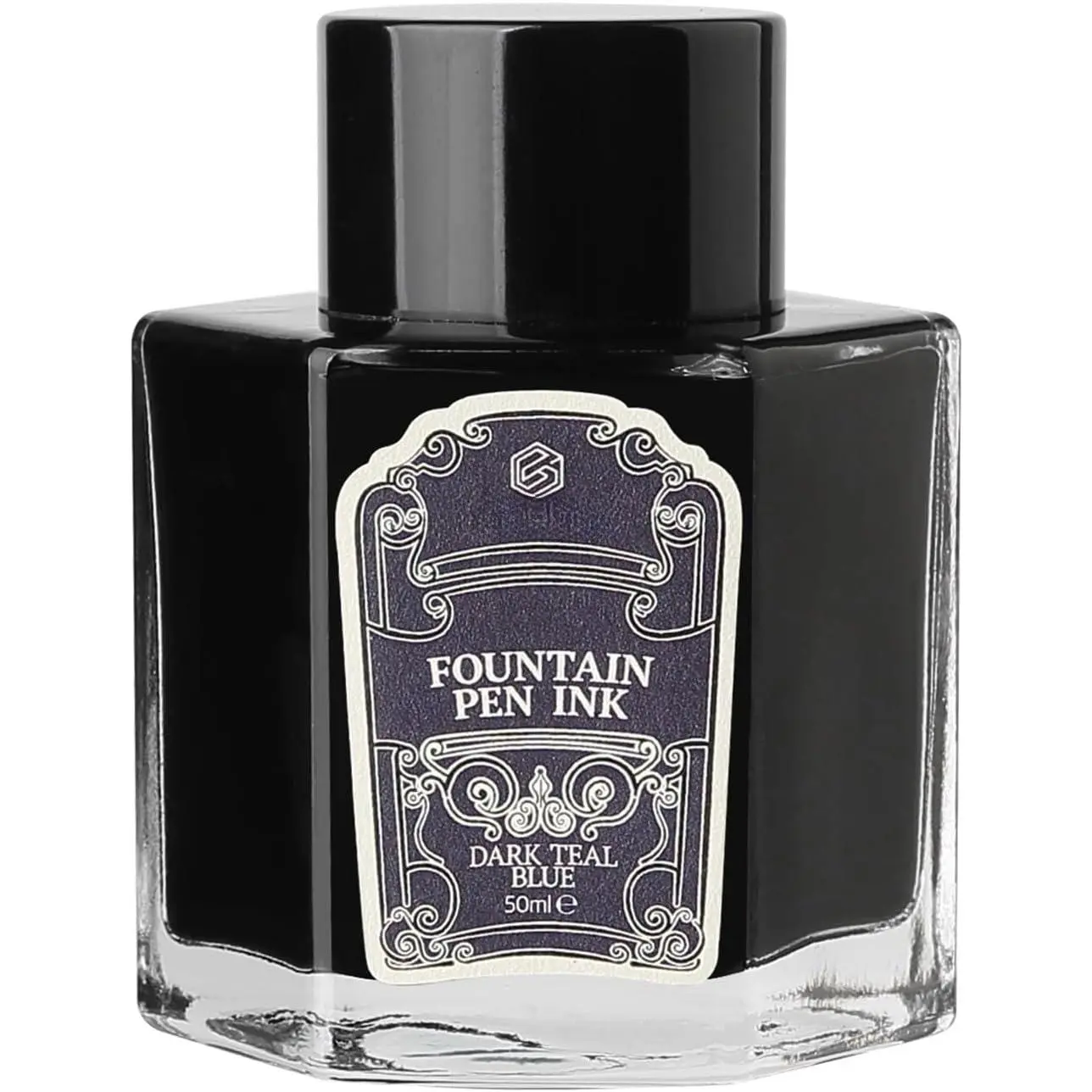 Fountain Pen Ink 50ml Non-Carbon, Dye-Based Ink Bottle for Smooth Writing -  Drying,  Colors, Clog-Free Formula, Compatible with Fountain Pens, Calligraphy LL711(Dark Teal Blue)