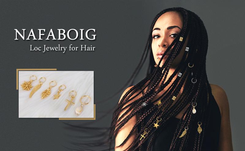 200 Hair Beads for Women Braids, Loc  for Hair, Dreadlocks Accessories, Metal Gold Sier Clips Cuffs Coils Shells Rings for Hair Braiding Beard Decoration for Girls Women