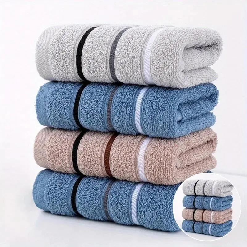 Various Colors Plush Cotton Towel Set  Perfect for both adults and young people for home use or camping Makes a great gift for