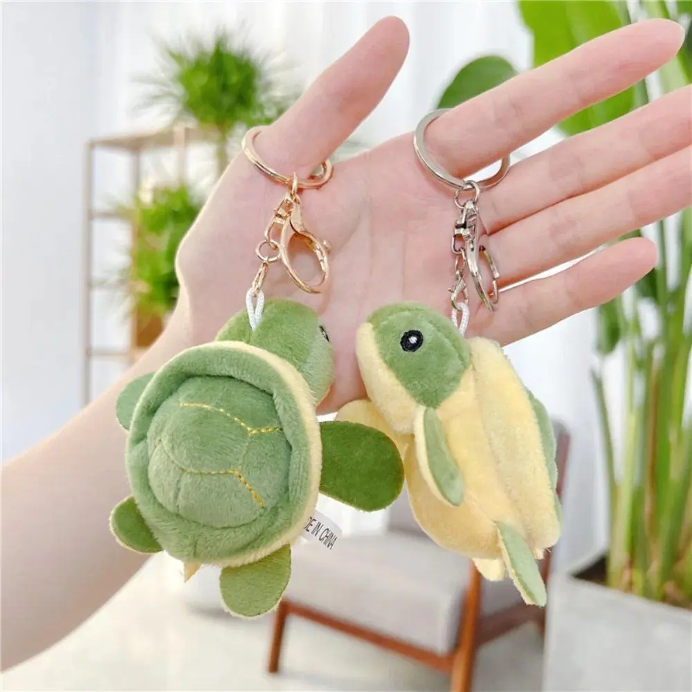 10cm Sea Turtle Plush Toy Small Cute Cartoon Bag Pendant Stuffed Animals Turtle Doll Keychain Children's Doll Accessories