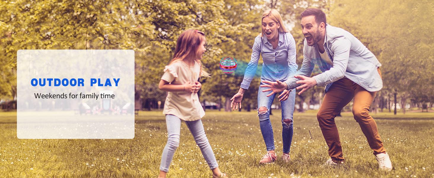 2025 Flying Orb Ball Toy,Cosmic Globe Boomerang Hover Ball Galactic Fidget Spinner, Hand Drone Orbit, Cool Toys Gift for 6 7 8 9 10+ Year Old Boys Girls Teens Outdoor Toys(Blue)