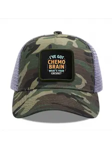 Questions of chemotherapy brain Camouflage Mesh Baseball Cap for Men & Women - Adjustable Snapback Trucker Hat, Breathable Back for Hiking, Fishing, Camping, Golf & Casual Outdoor Attire Camouflage Random