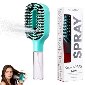 Hair Brush with Water Spray Sprayer, 2-In-1 Hair Smoothing Spray Brush, Professional Wet Brush, Portable, Anti-Frizz, Suitable for Women