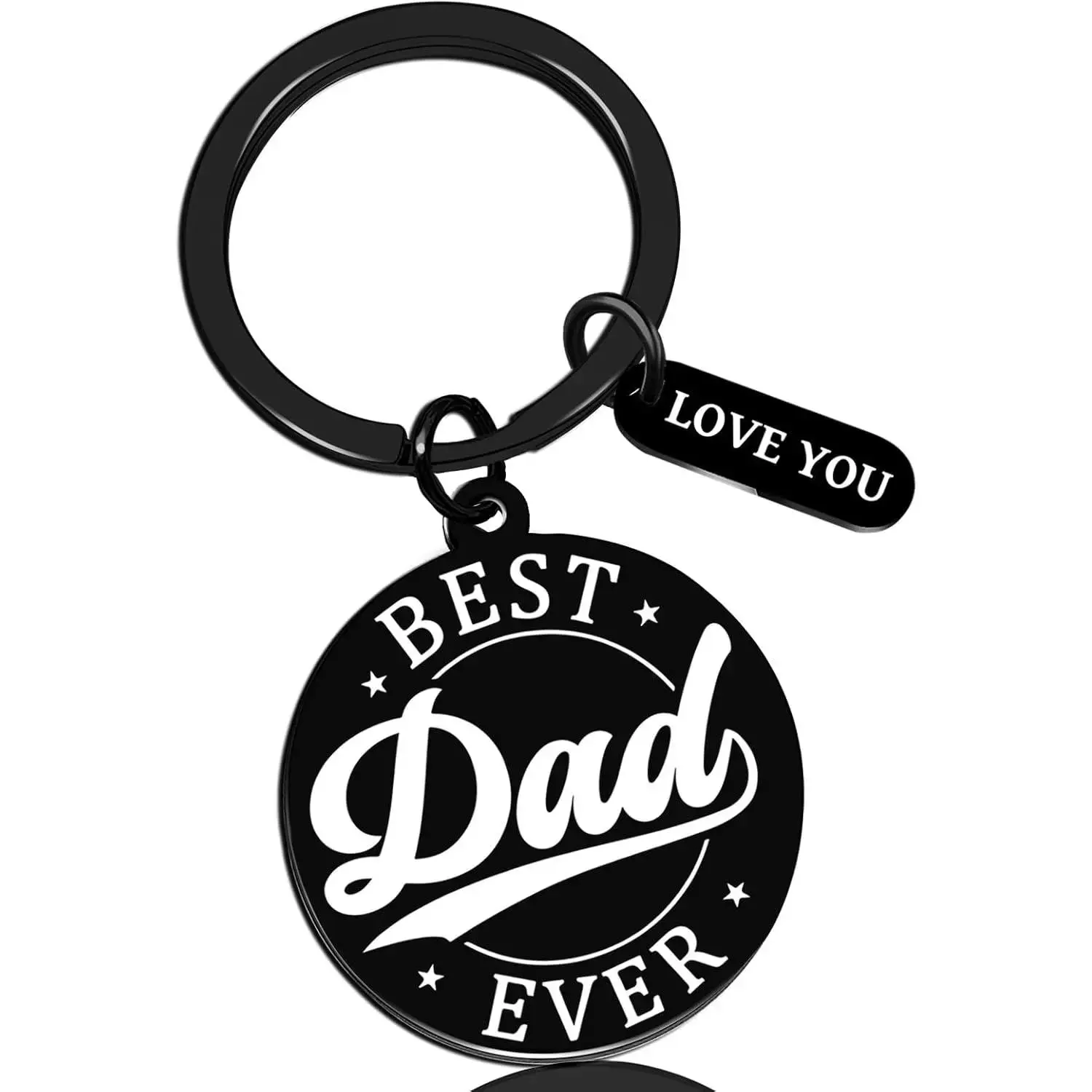 Fathers Day Gift Dad Keychain Best Dad Ever Birthday Gifts for Dads from Daughter Son First Fathers Day Gift For New Dad