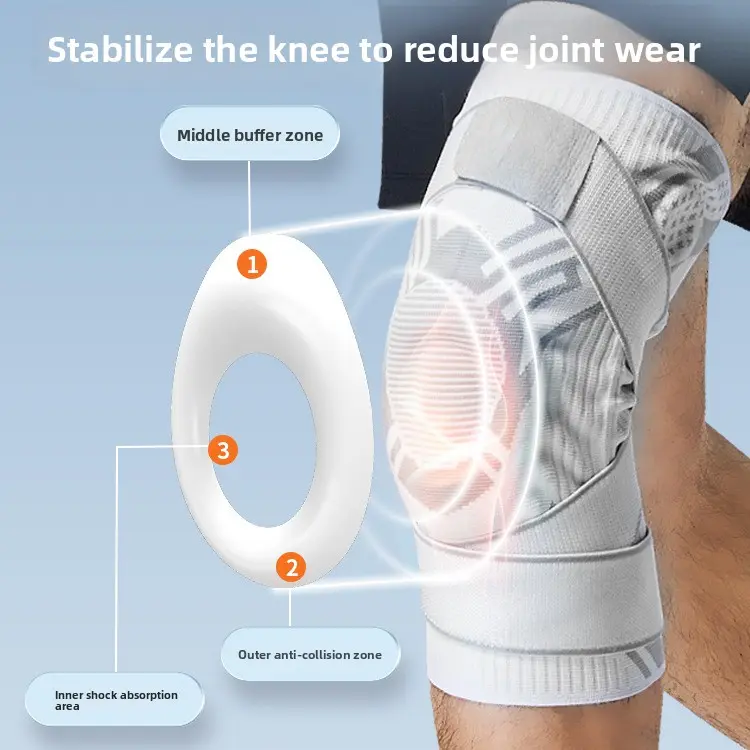 Basketball Sports Knee Pads Men's Professional Knee Running Football Volleyball Sheath Joints Women's Protective Gear Warm Riding Compression Protection work kneepads modern design