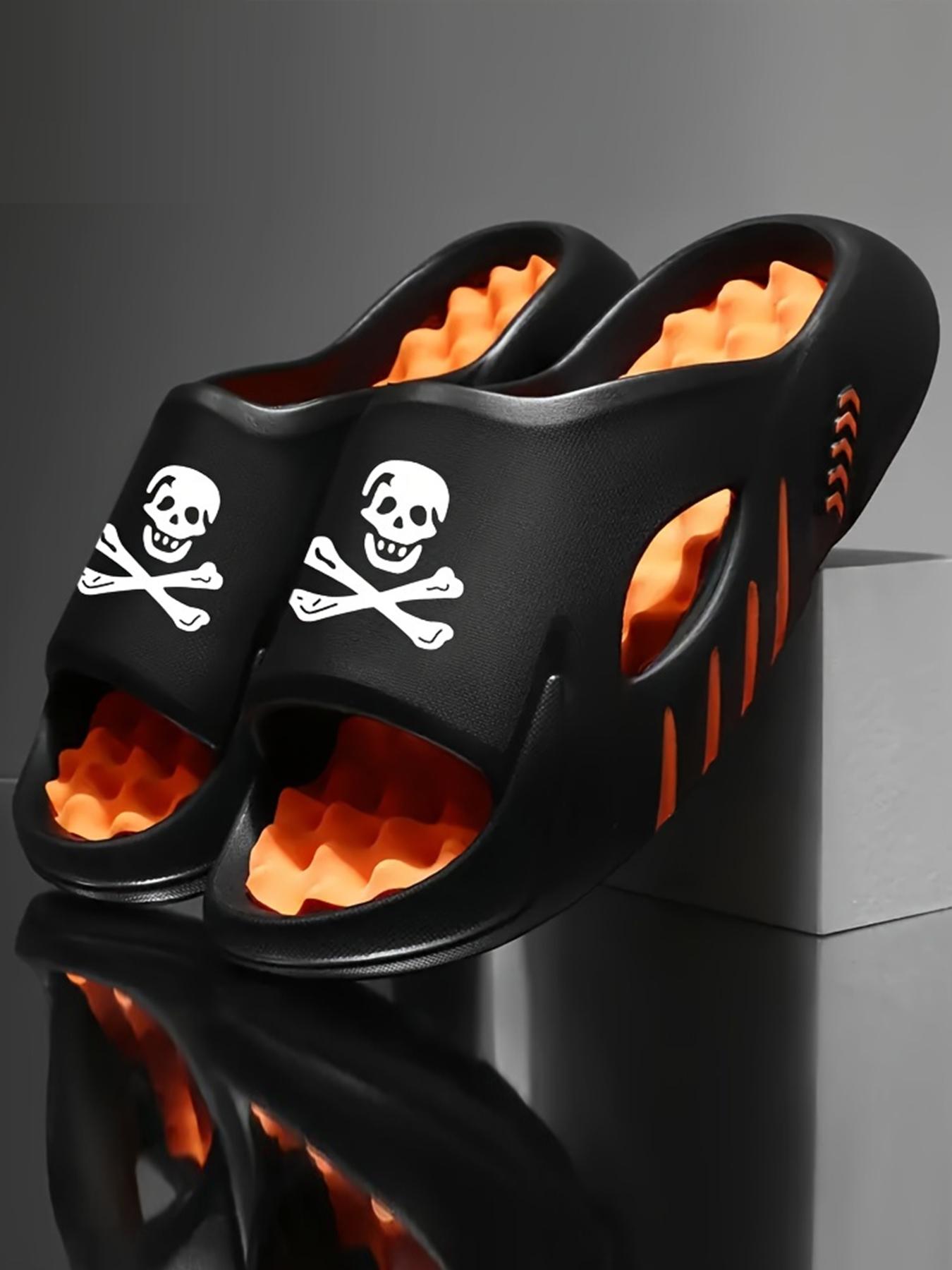 Men's EVA casual massage sandals, EVA beach shoes of the same color for men and women, suitable for beach, shower, non-slip indoor and outdoor walking, breathable, thick sole and massage design, outdoor sandals, Slipper, holiday gifts