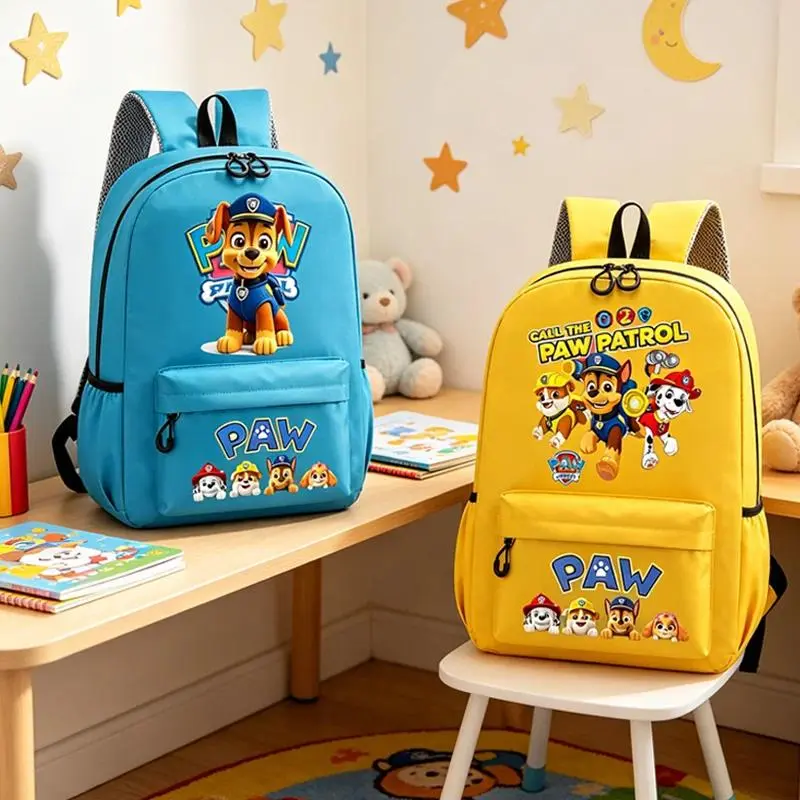 Paw Patrols Schoolbag Large-capacity Casual Trendy Knapsack Backpack Chase Skye Rubble Anime Figure Laptop Bag Birthday Gifts