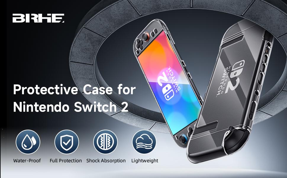 Protective Case for Nintendo Switch 2,Hard PC Sparkle Crystal Protective Cover for Switch New 2025 Console & Joy-Con Controller Accessories