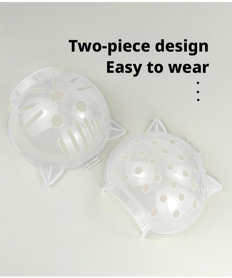 PetBoba Anti-scratch and bite cat head cover, protective paw covers, anti-licking and anti-biting, anti-fighting, bathing and nail trimming, anti-biting transparent head cover