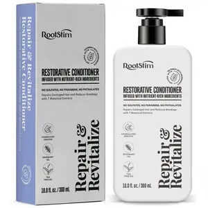 Rosemary Hair Growth Conditioner for Thinning Hair, Saw Palmetto & Keratin Infused Volumizing Treatment, Sulfate Free Scalp Care Formula with Argan, Tea Tree & Ginger Oil, 10 fl oz