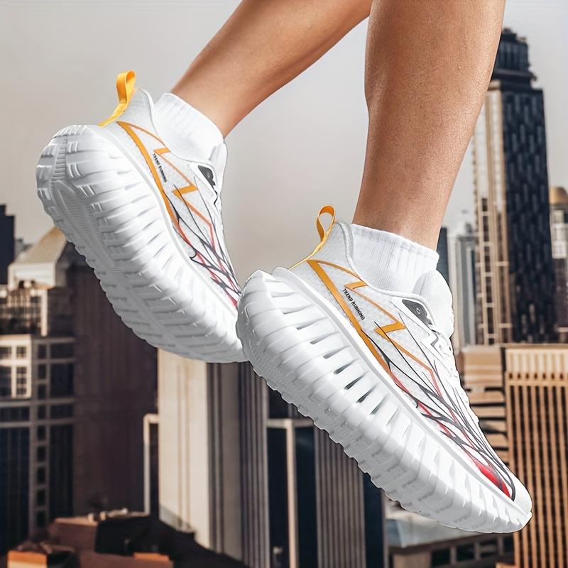 (New)[sneakers] Men'S Running Shoes That Are Lightweight And Breathable, Designed for Road Racing; Outdoor Marathon Training Footwear with Laces for Adults; Low-Top Athletic Shoes Suitable for Fitness And Exercise, Featuring Anti-Slip And Durable Materia