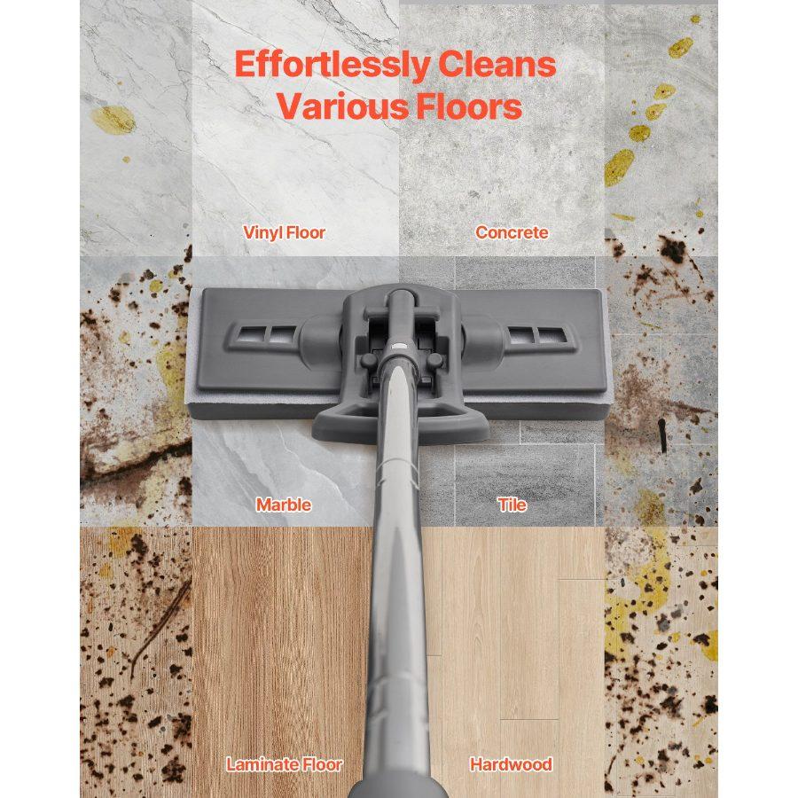 VEVOR Sponge Mop Replacement, 2-Piece, High Density Wider PU Sponge Mop Head Replacement with Hook Loop, High Absorbency Head Replacement for VEVOR DS1362 Sponge Mop, Fit for Various Floors VEVOR Sponge Mop Replacement, 2-Piece, High Density Wider PU Sponge Mop Head Replacement with Hook Loop, High Absorbency Head Replacement for VEVOR DS1362 Sponge Mop, Fit for Various Floors