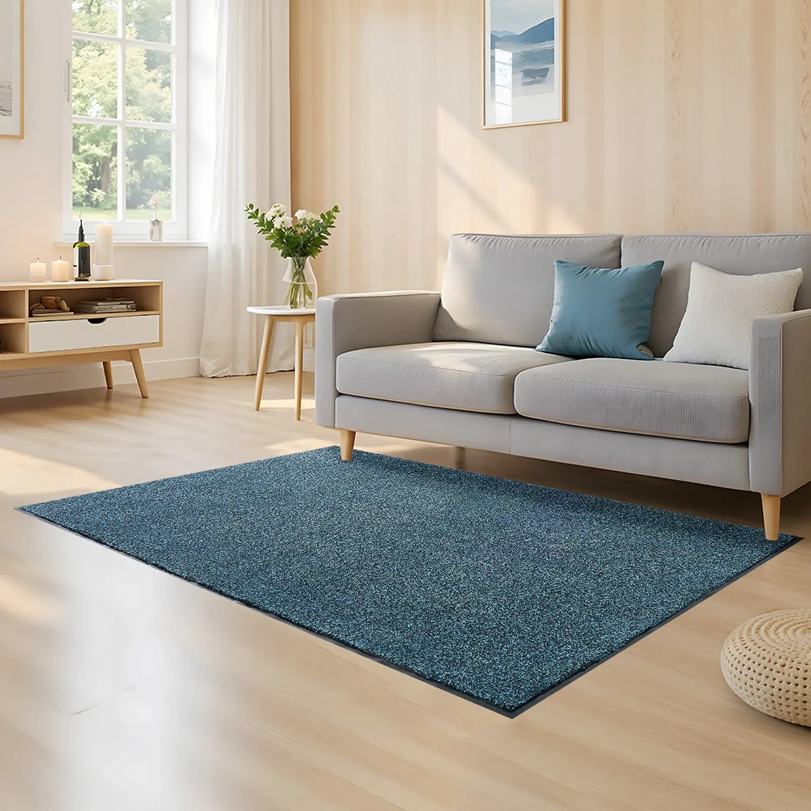 VEVOR 6x4ft Heavy Duty Commercial Entrance Mat, PVC-Backed Durable Indoor-Outdoor Floor Mat, Machine Washable Industrial Carpet for Entrance Areas, Hallway, 6X4ft Size, Commercial Use