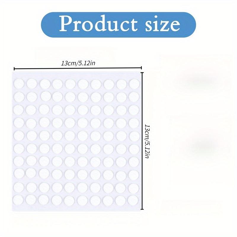 Clear Double-sided Adhesive Dots, 100pcs/set Removable Nano Wall Mount Caulk for Photos, Posters and Pictures, Wall Hanging Solution